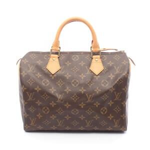 Louis Vuitton Speedy handbag canvas leather Monogram bag brown